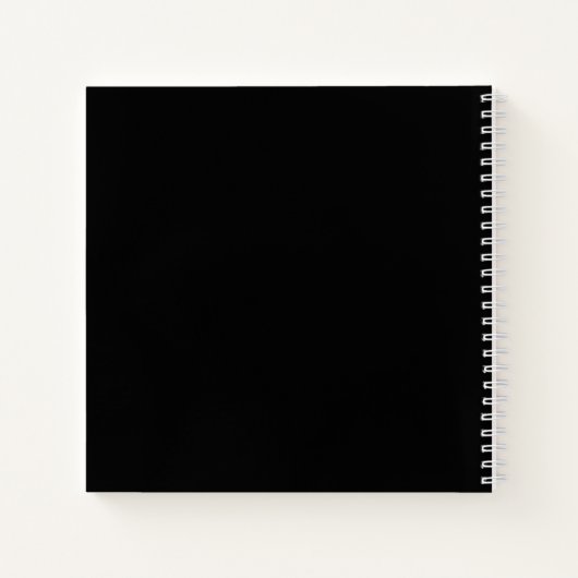 卒業記念のゲストブック　白黒写真　名前 ノートブック (裏面)