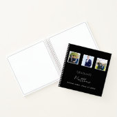 卒業記念のゲストブック　白黒写真　名前 ノートブック (内部)