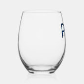 卒業記念の名前PhD卒業 ステムなしワイングラス (右)