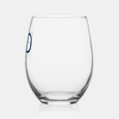 卒業記念の名前PhD卒業 ステムなしワイングラス (左)