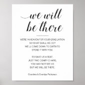 卒業記念の座席名が出る ポスター (正面)