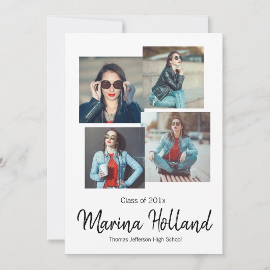 卒業記念の愛 招待状 (正面)