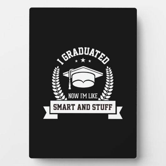 卒業記念アート | 卒業したので賢くなった フォトプラーク (正面)