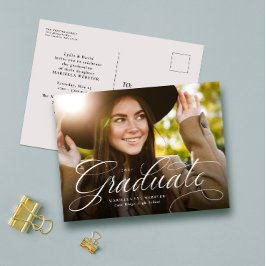 卒業記念エレガントはがき インビテーションポストカード