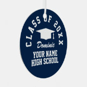 卒業記念オーナメントカスタム写真 メタルオーナメント (正面右)