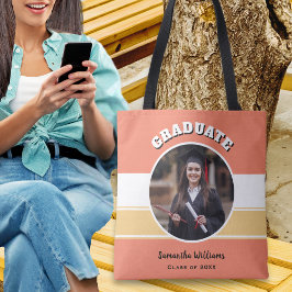 卒業記念カスタムすべき写真祝い トートバッグ