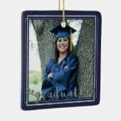 卒業記念カラー（変更できる背景色） セラミックオーナメント (右)