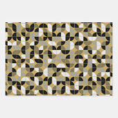 卒業記念キャップブラック金ゴールド ラッピングペーパーシート (正面2)