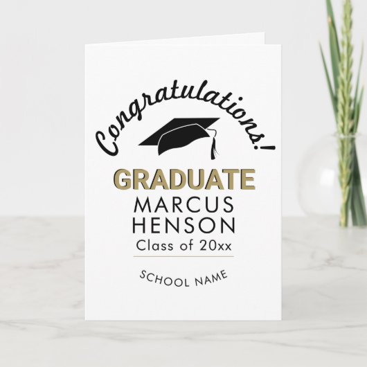卒業記念キャップ カード (正面)