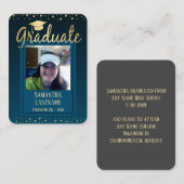 卒業記念ゲストカードワンフォト 名刺 (正面/裏面)