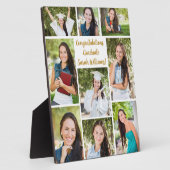 卒業記念シックコラージュ写真 フォトプラーク (側面)