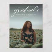 卒業記念シンプルの招待状 インビテーションポストカード (正面)