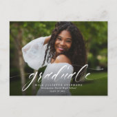 卒業記念シンプルの招待状 インビテーションポストカード (正面)