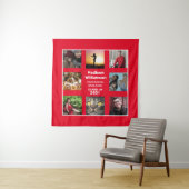 卒業記念タペストリー8枚写真コラージュ 年度クラスオブ タペストリー (インサイチュ(横))