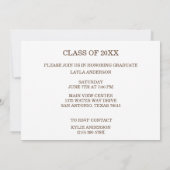 卒業記念バルーン（白） 招待状 (裏面)