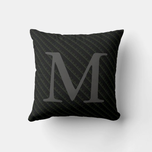 卒業記念パーソナライズされたすべき栄光GODブラック クッション (裏面)