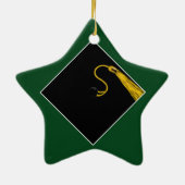 卒業記念パーソナライズされた品 セラミックオーナメント (裏面)