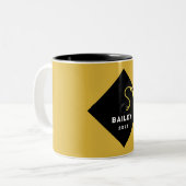 卒業記念パーソナライズされた品 ツートーンマグカップ (正面左)