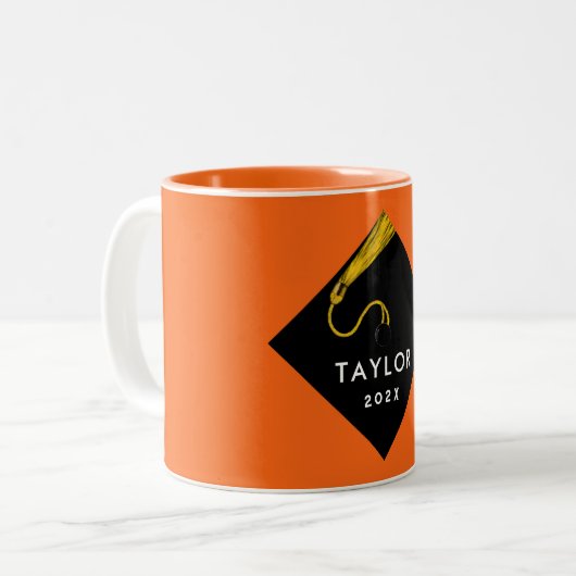 卒業記念パーソナライズされた品 ツートーンマグカップ (正面左)