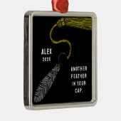 卒業記念パーソナライズされた品 メタルオーナメント (右)