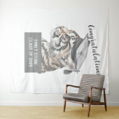 卒業記念パーソナライズされた地 タペストリー (インサイチュ(横))