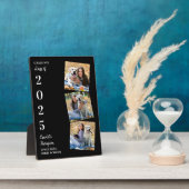 卒業記念パーソナライズされた撮りコラージュ フォトプラーク (側面)