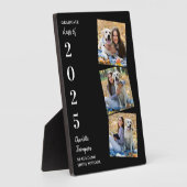 卒業記念パーソナライズされた撮りコラージュ フォトプラーク (側面)