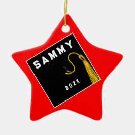 卒業記念パーソナライズされた用セラミックオルナ セラミックオーナメント