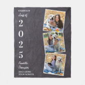 卒業記念フォトコラージュ フリースブランケット (正面)