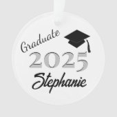卒業記念ブラック オーナメント (正面)