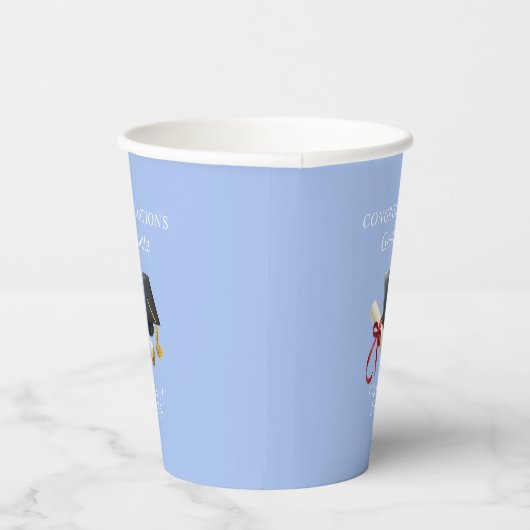 卒業記念モルタルボード卒業証書 紙コップ (右)