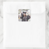 卒業記念写真のお知らせ スクエアシール (バッグ)