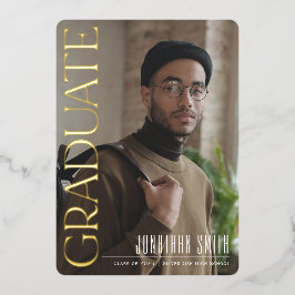 卒業記念写真の卒業発表 箔シーズンカード