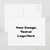 卒業記念写真の発表 - 卒業式の招待状 案内ポストカード (正面/裏面)
