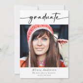 卒業記念写真アルバム 卒業生 招待状 (裏面)