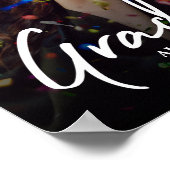 卒業記念写真タイポグラフィポスターV2 ポスター (角)