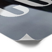 卒業記念写真ミニマルモダンリスト ポスター (角)