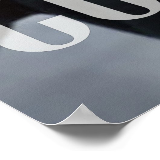 卒業記念写真ミニマルモダンリスト ポスター (角)