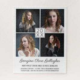 卒業記念写真モダンコラージュクラシック ジグソーパズル