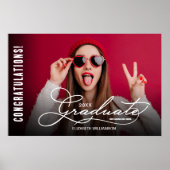 卒業記念写真モダンパーティー ポスター (正面)