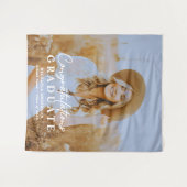 卒業記念写真卒業パーティー タペストリー (正面(横))