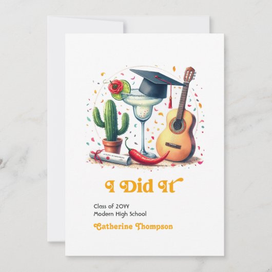 卒業記念写真 案内状 (正面)