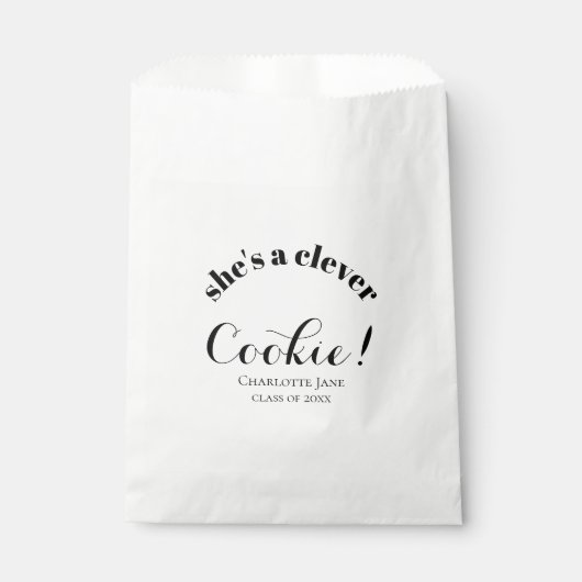 卒業記念品|賢いクッキー|タイポグラフィ フェイバーバッグ (正面)
