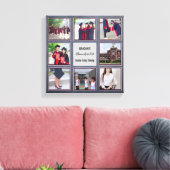 卒業記念品ADD PHOTOS Wall Art Chalkboard キャンバスプリント (インサイチュ (リビング))