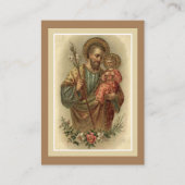 卒業記念宗教聖なる祈りの言葉カード 名刺 (正面)