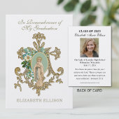 卒業記念宗教聖なる祈りの言葉カード 名刺