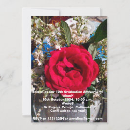 卒業記念懇親会招待状 招待状