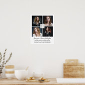 卒業記念撮影モダンコラージュクラシック ポスター (キッチン)