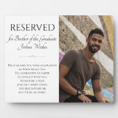 卒業記念救の議席 フォトプラーク (正面)