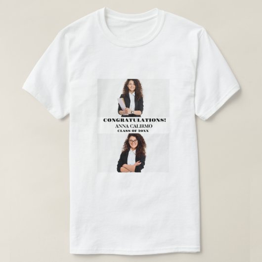 卒業記念講義科卒業生2Photo Tシャツ (デザイン正面)
